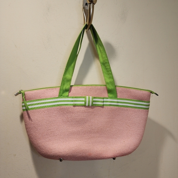 Braciano Woven Pink Summer tote Bag - Picture 1 of 12